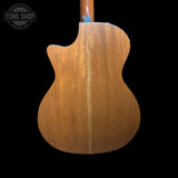 Back of body of Used 2006 Taylor 314CE Natural.