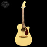 Full frontal of Used 2012 Fender Sonoran SCE Olympic White TFW3991.