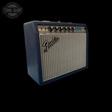 Left angle of Used 2026 Fender '68 Custom Vibro Champ Navy.