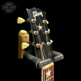 Headstock of Used Gibson Custom Everly Brothers J-180 Ebony.