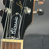 Wear on headstock of Used 2022 Gibson Les Paul Classic Honeyburst.