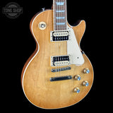 Front angle of Used 2022 Gibson Les Paul Classic Honeyburst.