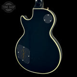 Back angle of Used Epiphone Inspired by Gibson Les Paul Custom Ebony.