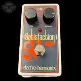 Top of Used Electro Harmonix Satisfaction Fuzz Pedal.