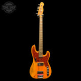 Full frontal of Used Berly Bass 4 String w/Lollar Thunderbird.