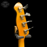Back of headstock of Used Berly Bass 4 String w/Lollar Thunderbird.