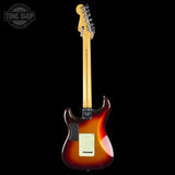 Full back of Used 2014 Fender American Deluxe Stratocaster Plus Sunburst.