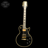 Full frontal of Used 2024 Gibson Les Paul Custom Reissue Gloss Ebony.