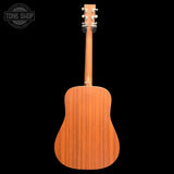Back of Used 2013 Martin Custom X Series Dreadnaught w/Fishman electronics.
