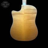 Back of body of Used 2005 Taylor 610-CE Dreadnought.