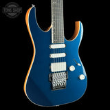 Front angle of Used 2024 Ibanez RG5440C Prestige Deep Forest Green Metallic.