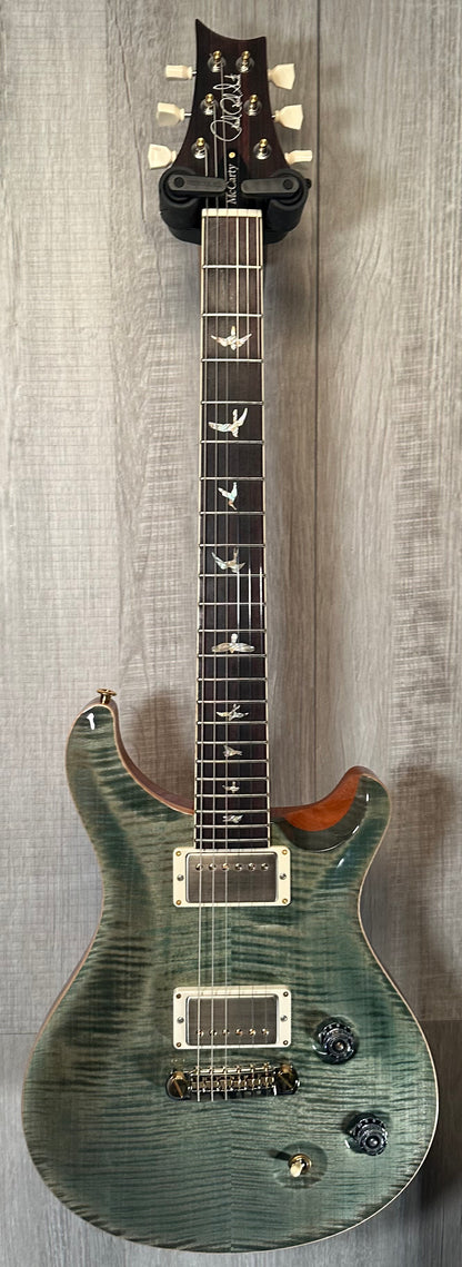 Full front of Used 2022 PRS McCarty Core 10-Top Trampas Green w/case TSS3957