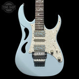 Front of Used 2023 Ibanez PIA3761C Steve Vai Signature Blue Powder.