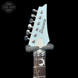 Neck of Used 2023 Ibanez PIA3761C Steve Vai Signature Blue Powder.