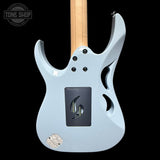 Back of body of Used 2023 Ibanez PIA3761C Steve Vai Signature Blue Powder.