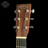 Headstock of B-Stock 2014 Martin OM-21 Natural.