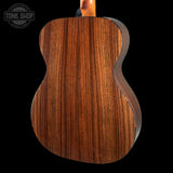Back angle of B-Stock 2014 Martin OM-21 Natural.