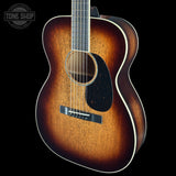 Front angle of Martin Custom Shop 18 Style 0014F Mahogany Burst/Jeff Tweedy Burst Complete.