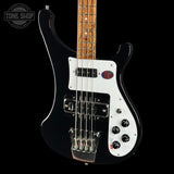 Front angle of Rickenbacker 4003S Jetglo Bass.