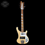 Full front of Rickenbacker 4003 Mapleglo Bass.