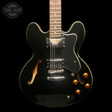 Front of Used 2008 Epiphone Dot Ebony.