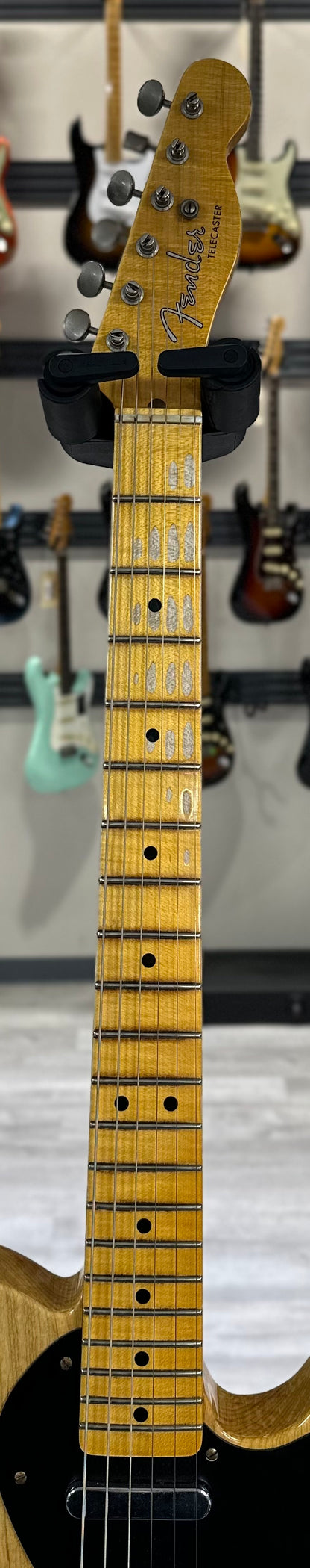 Neck of Used 2023 Fender Custom Shop LTD Blackguard Thinline Telecaster Relic Aged Natural TSS3311