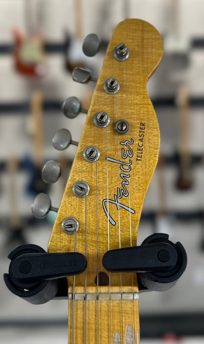 Headstock of Used 2023 Fender Custom Shop LTD Blackguard Thinline Telecaster Relic Aged Natural TSS3311