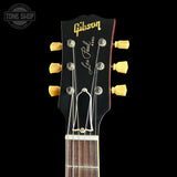 Headstock of Gibson Custom 1959 Les Paul Standard Reissue Ultra Light Aged Southern Fade.