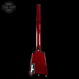 Red guitar body on a black background with 'Tone Shop' logo.