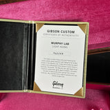Certificate of authenticity for Gibson Custom 1959 Les Paul Standard Reissue Light Aged Dirty Lemon.
