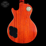 Back of Gibson Custom 1959 Les Paul Standard Reissue Light Aged Dirty Lemon.