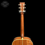 Back of body of Used 1998 Martin HD28LSV Large Soud Hole Natural.