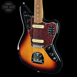 Front angle of Used Fender Vintera Jaguar 3-Color Sunburst.