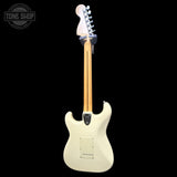 Back of Used 1984 Squier MIJ Stratocaster White.