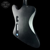 Back angle of Used ESP LTD Phoenix Black Metal 6.