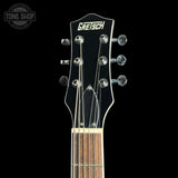 Headstock of Used Gretsch 5260 Electromatic Jet Baritone.