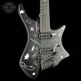 Front angle of Used Strandberg Boden Standard NX 6 Plini Edition Mirage.