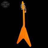 Back of Used 2022 Gibson Flying V Natural.
