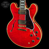 Front angle of Gibson Custom Limited Edition 1960 ES-355 Sixties Cherry Light Aged.