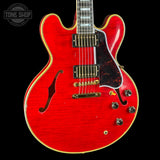 Front angle of Gibson Custom Limited Edition 1960 ES-355 Sixties Cherry Light Aged.