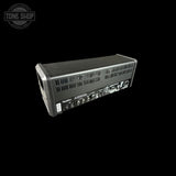 Black power supply unit with labeled ports on a black background, featuring 'Tone Shop' logo.