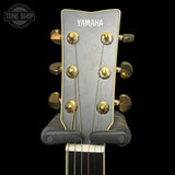 Headstock of Used Yamaha LL16D Black.