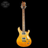 Full front of Used PRS TSG Anniversary Wood Library Artist DGT Gold Storm Fade/Braz RW.