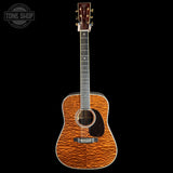 Full front of Used 2023 Martin Custom Shop 41 Style D-14 Quilted Sapele.
