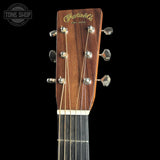 Headstock of Used 2025 Martin Custom Shop 28 Style Dread Adi/Wild Grain EIR.