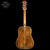 Full back of Used 2025 Martin Custom Shop 28 Style Dread Adi/Wild Grain EIR.