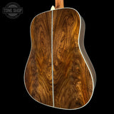 Back angle of Used 2025 Martin Custom Shop 28 Style Dread Adi/Wild Grain EIR.