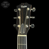 Headstock of Used Taylor 410E LTD Baritone Sunburst.