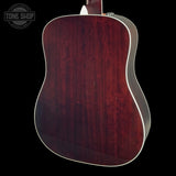 Back angle of Used Taylor 410E LTD Baritone Sunburst.