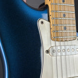 Wear on body of Used 1989 Fender Strat Plus.
